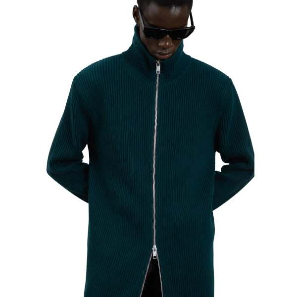bottle green knitwear