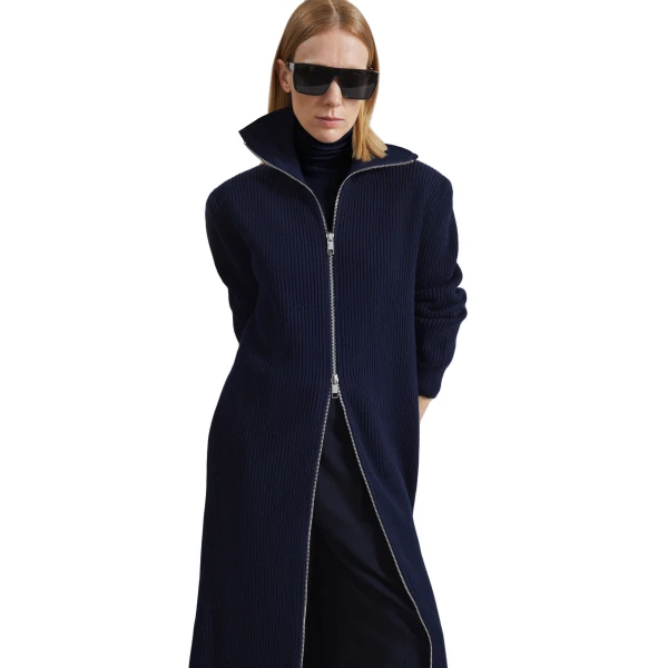 navy knitwear