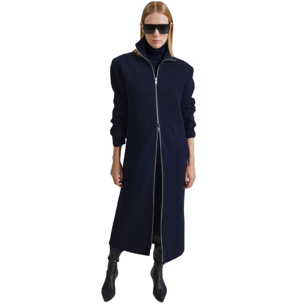The Frankie Shop Nolia Knit Long Cardigan Dress