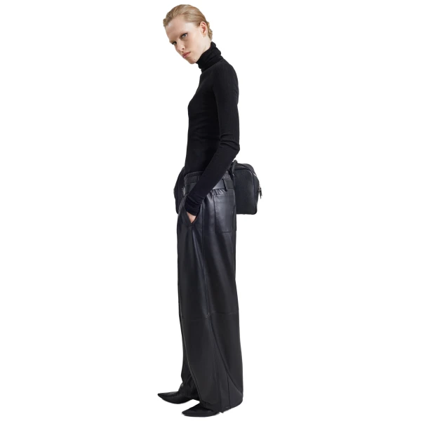 The Frankie Shop Oakdale Leather Track Pants