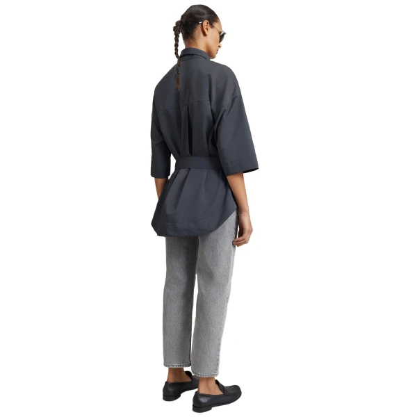 The Frankie Shop Odesa Belted Shirt