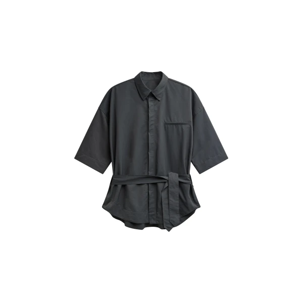 The Frankie Shop Odesa Belted Shirt