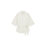 The Frankie Shop Odesa Belted Shirt