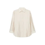 The Frankie Shop Ola Semi-Sheer Button Up Shirt