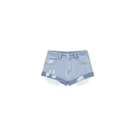The Frankie Shop Oleron Distressed Denim Mini Shorts