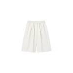 The Frankie Shop Olyne Satin Wide Bermuda Shorts