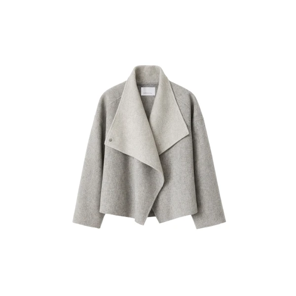 The Frankie Shop Onelle Wool Reversible Short Coat
