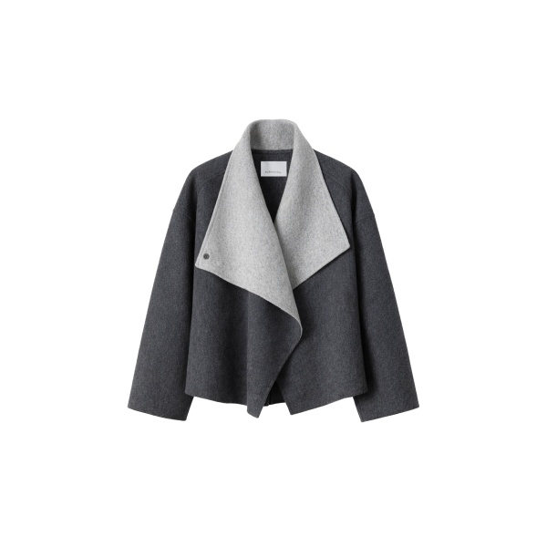The Frankie Shop Onelle Wool Reversible Short Coat