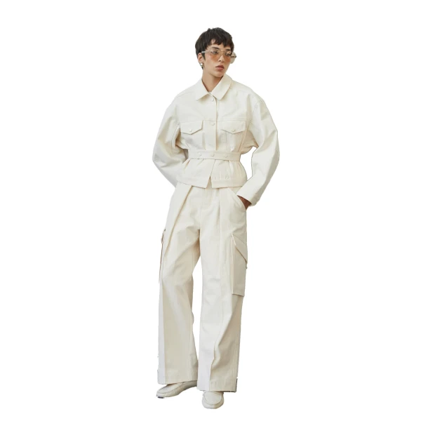 The Frankie Shop Oslo Cotton Cinched Jacket
