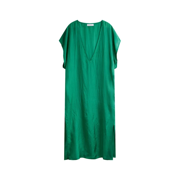 The Frankie Shop Ostuni Sheer Silk Kaftan Dress