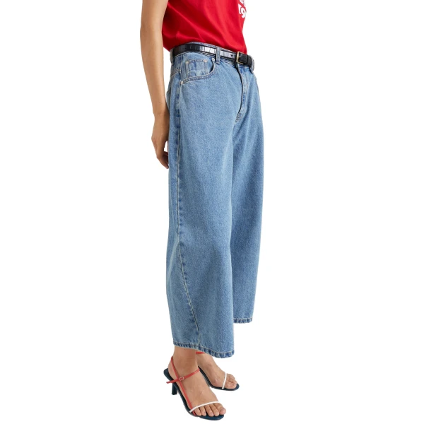 The Frankie Shop Palmi Cropped Barrel Leg Jeans