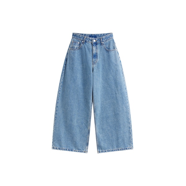 The Frankie Shop Palmi Cropped Barrel Leg Jeans