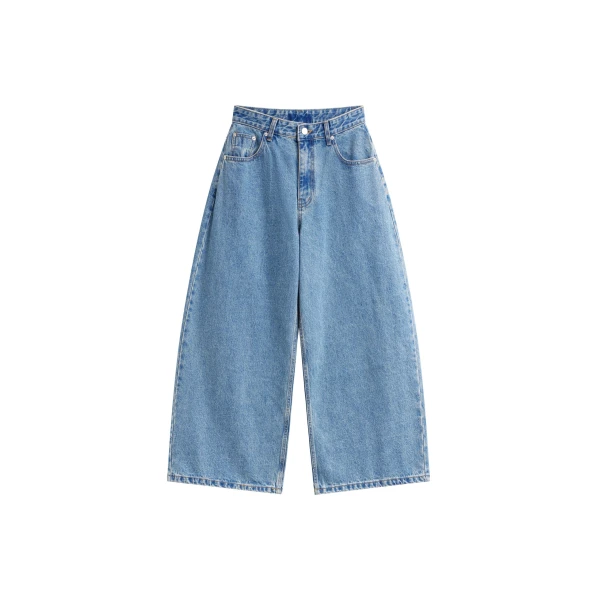 The Frankie Shop Palmi Cropped Barrel Leg Jeans