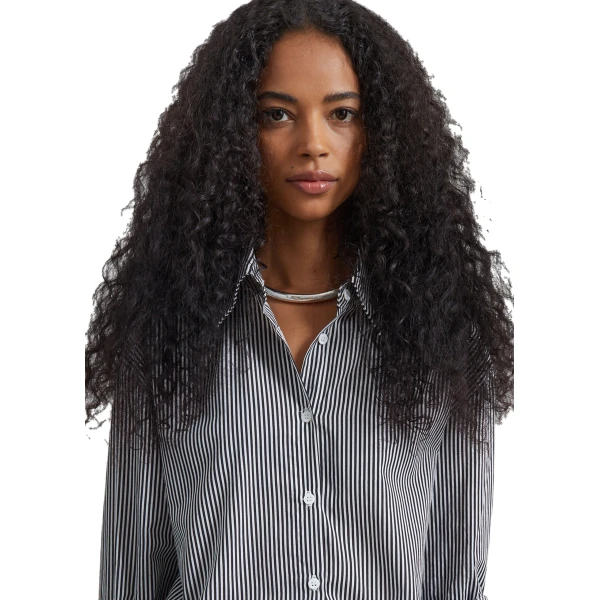 black/white stripe tops