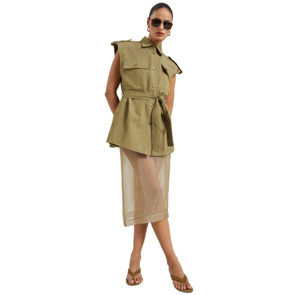 The Frankie Shop Peri Sheer Midi Skirt
