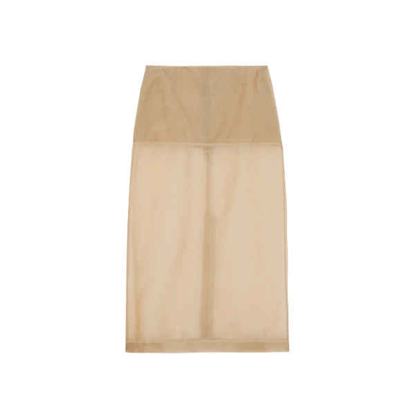 The Frankie Shop Peri Sheer Midi Skirt