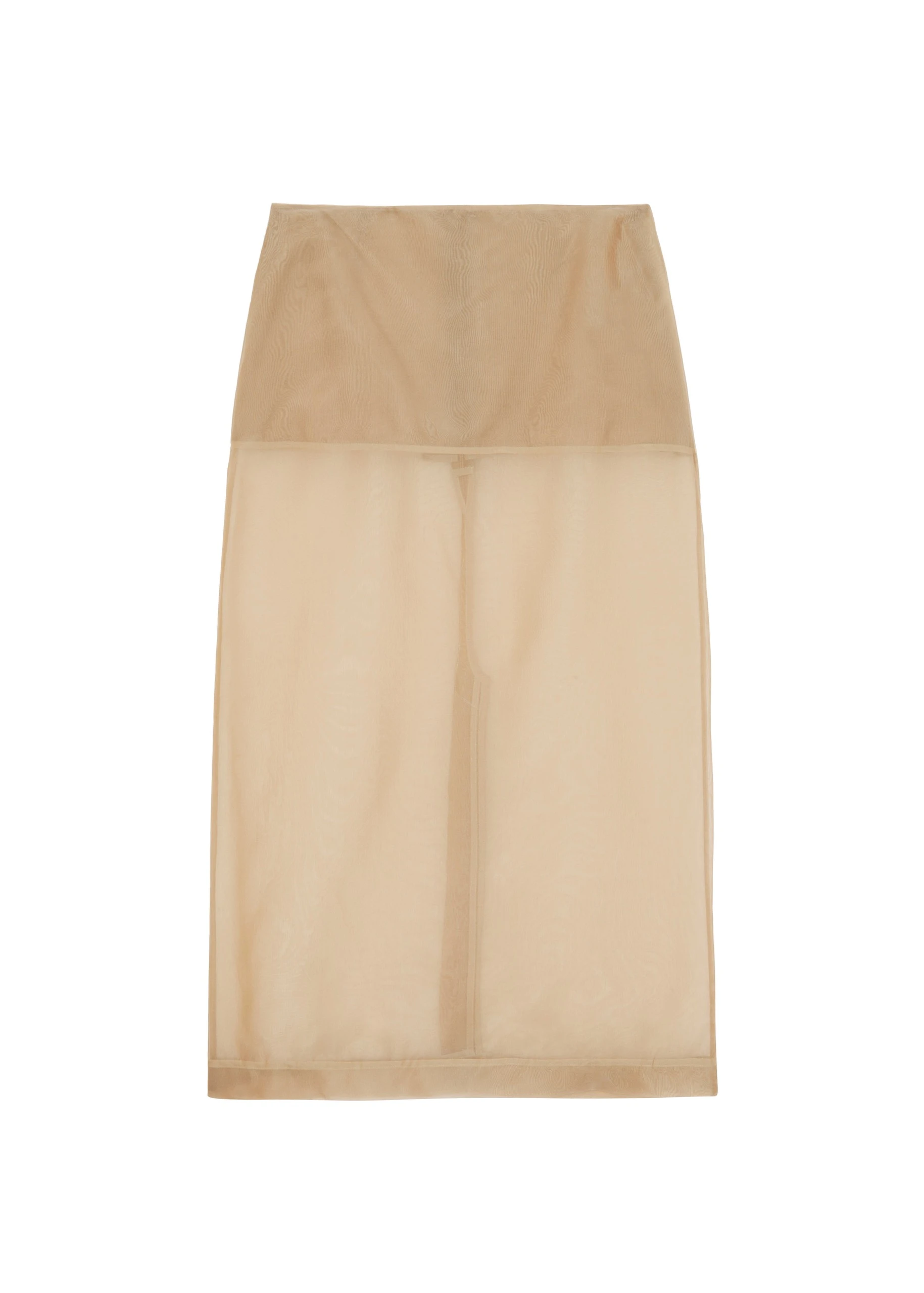 Peri Sheer Midi Skirt in Desert Sand by The Frankie Shop – Skirts The Frankie Shop Peri Sheer Midi Skirt