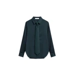 The Frankie Shop Peri Tie Neck Shirt