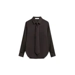 The Frankie Shop Peri Tie Neck Shirt