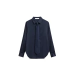 The Frankie Shop Peri Tie Neck Shirt