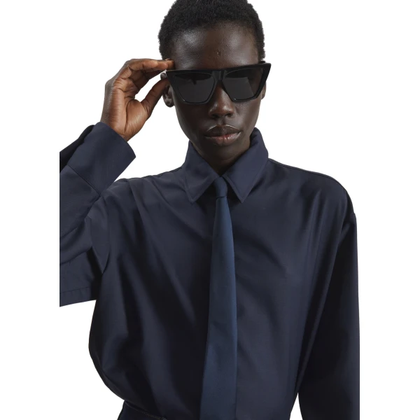 The Frankie Shop Peri Tie Neck Shirt