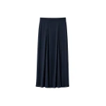 Provence Fluid A-Line Midi Skirt in Navy by The Frankie Shop – Skirts The Frankie Shop Provence Fluid A-Line Midi Skirt