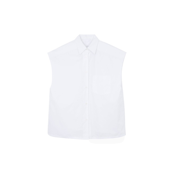 The Frankie Shop Rae Sleeveless Button Down Shirt