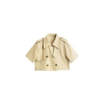 The Frankie Shop Reiti Cropped Trench Top