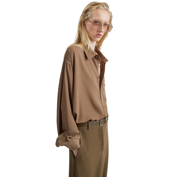 khaki brown tops