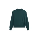 Rue Padded High Neck Sweater in Bottle Green by The Frankie Shop – Knitwear The Frankie Shop Rue Padded High Neck Sweater