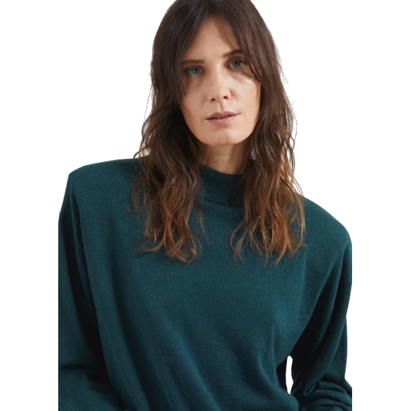 bottle green knitwear