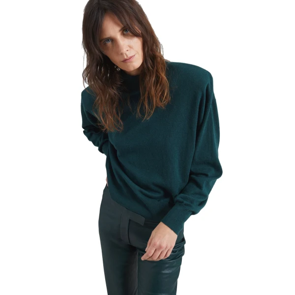 The Frankie Shop Rue Padded High Neck Sweater