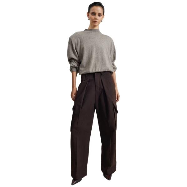 The Frankie Shop Rue Padded High Neck Sweater