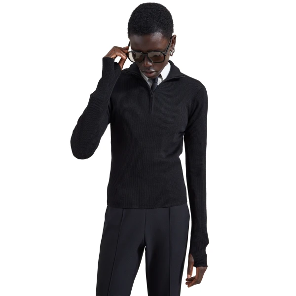 black knitwear