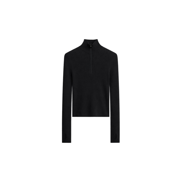 The Frankie Shop Sade Knit Zip Sweater