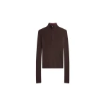 The Frankie Shop Sade Knit Zip Sweater