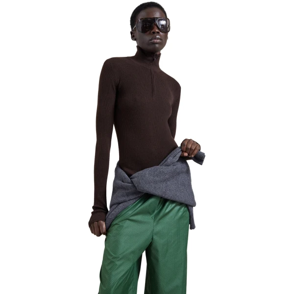 brown/burgundy knitwear