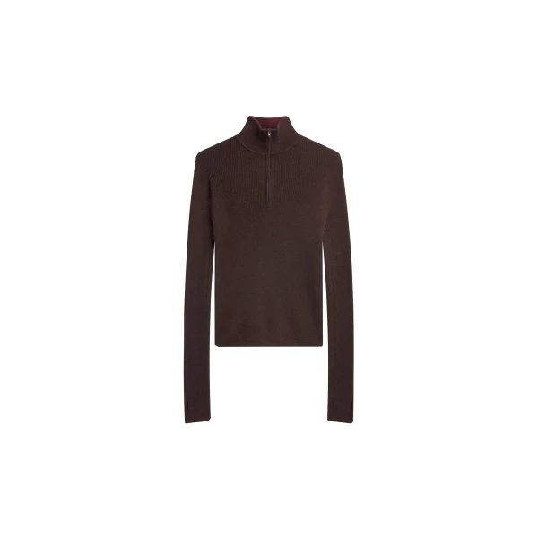 The Frankie Shop Sade Knit Zip Sweater