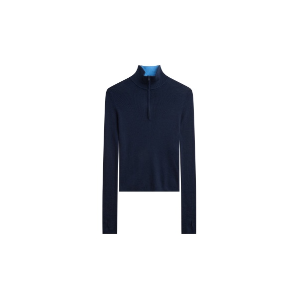 The Frankie Shop Sade Knit Zip Sweater