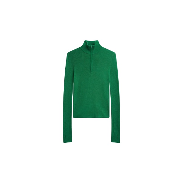 The Frankie Shop Sade Knit Zip Sweater