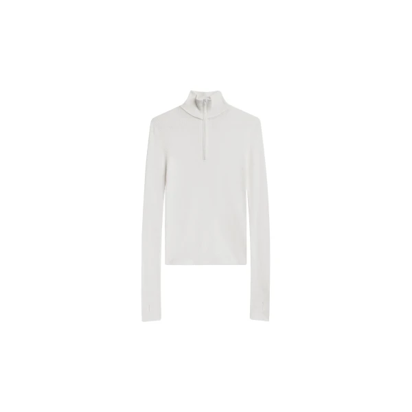 The Frankie Shop Sade Knit Zip Sweater
