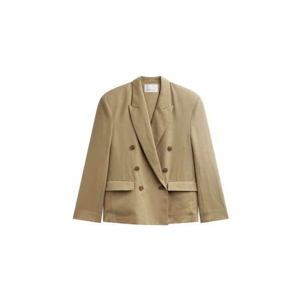 The Frankie Shop Salerno Linen Blazer
