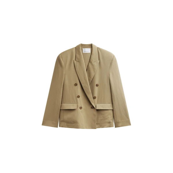 The Frankie Shop Salerno Linen Blazer