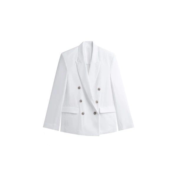 The Frankie Shop Salerno Linen Blazer