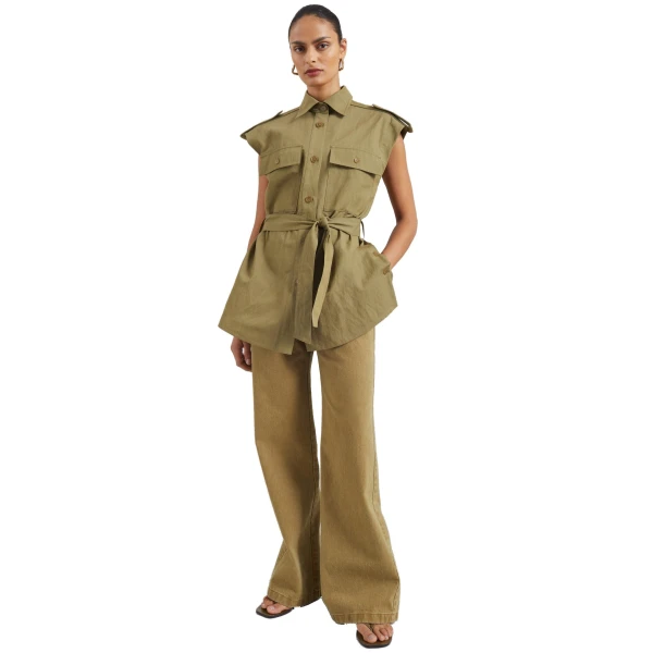 The Frankie Shop Sarah Sleeveless Cargo Mini Dress