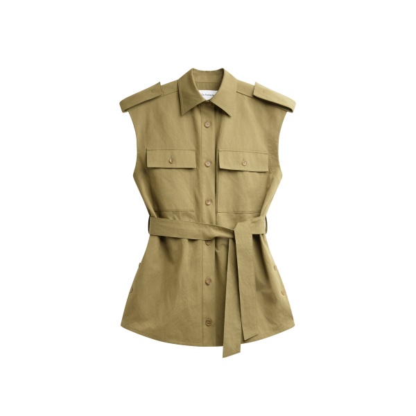 The Frankie Shop Sarah Sleeveless Cargo Mini Dress
