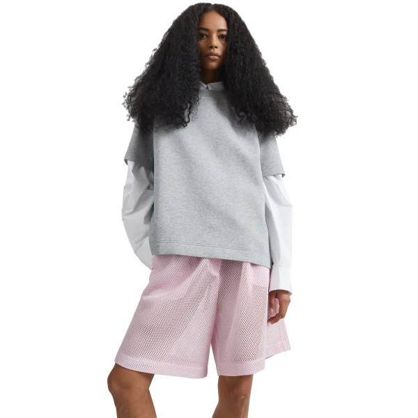 grey melange tops