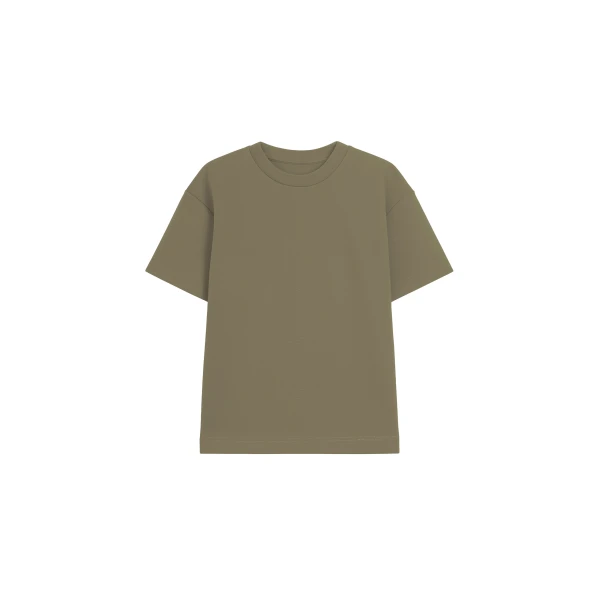 Scoob Boxy T-Shirt in Pale Olive