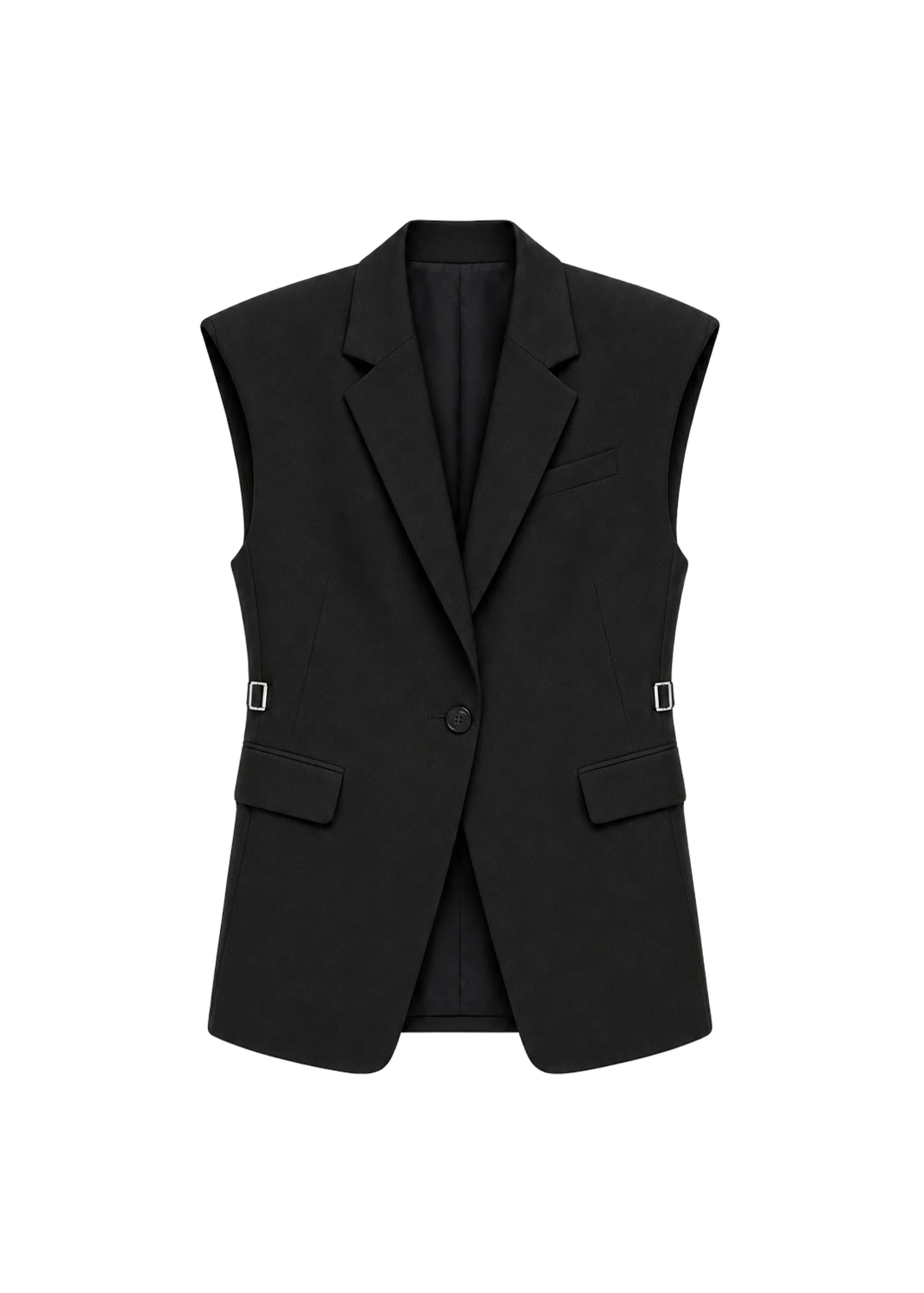 Sedon Vest in Black by The Frankie Shop – Jackets The Frankie Shop Sedon Vest