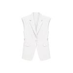 Sedon Vest in White by The Frankie Shop – Jackets The Frankie Shop Sedon Vest